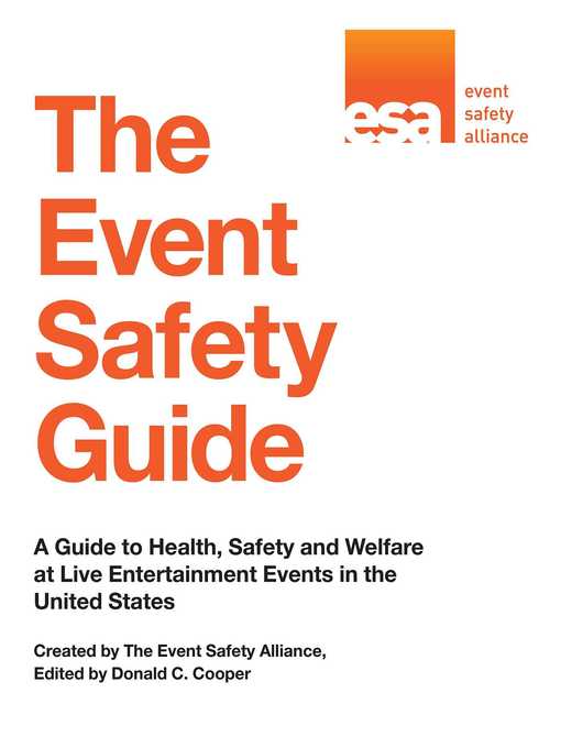 Title details for The Event Safety Guide: a Guide to Health, Safety and Welfare at Live Entertainment Events in the United States by Event Safety Alliance - Available